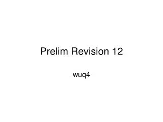 Prelim Revision 12
