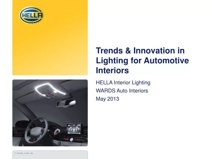 trends innovation in lighting for automotive interiors
