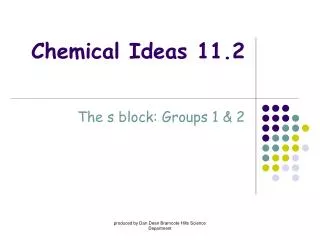 Chemical Ideas 11.2