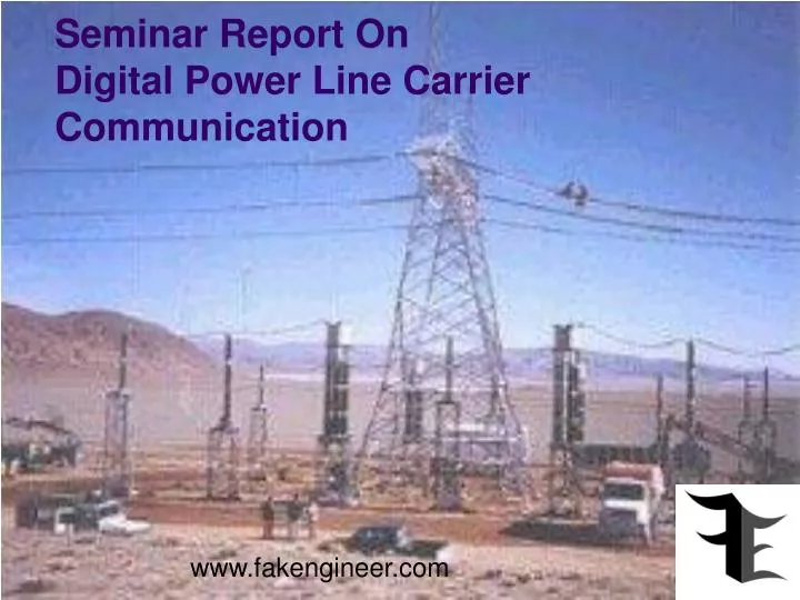 seminar report on digital power line carrier communication