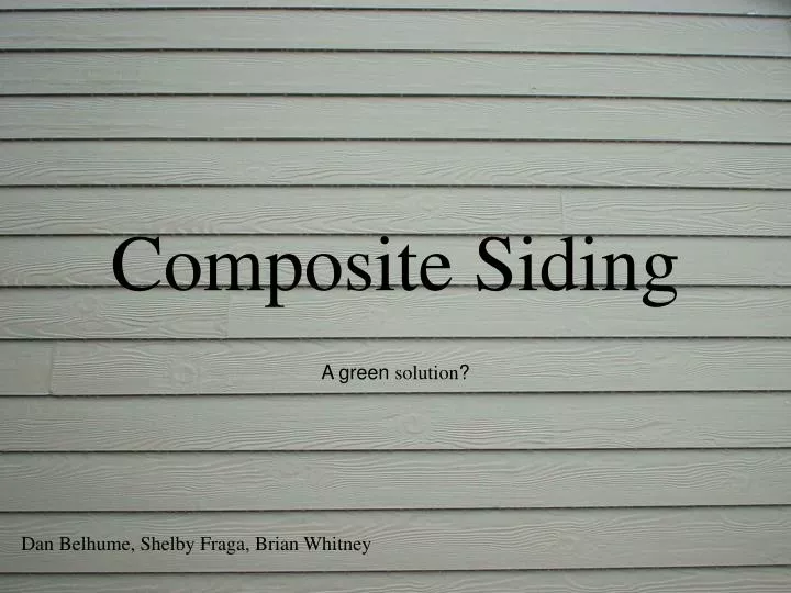 composite siding