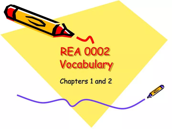 rea 0002 vocabulary