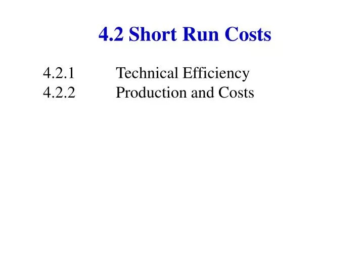 4 2 short run costs