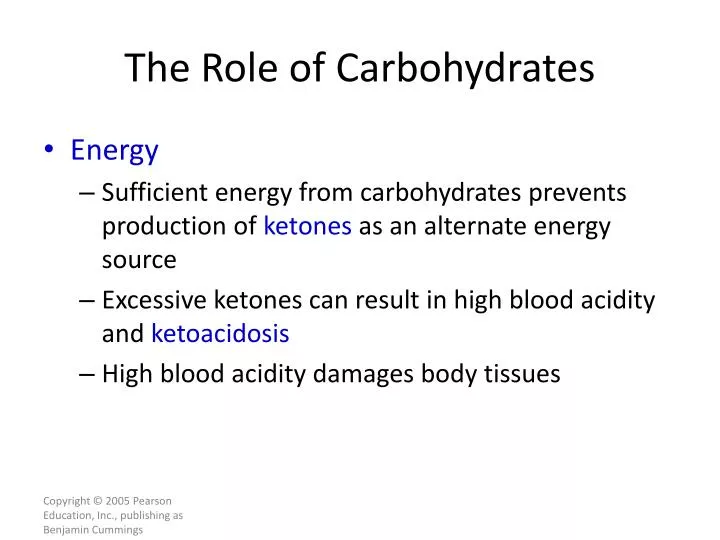 the role of carbohydrates
