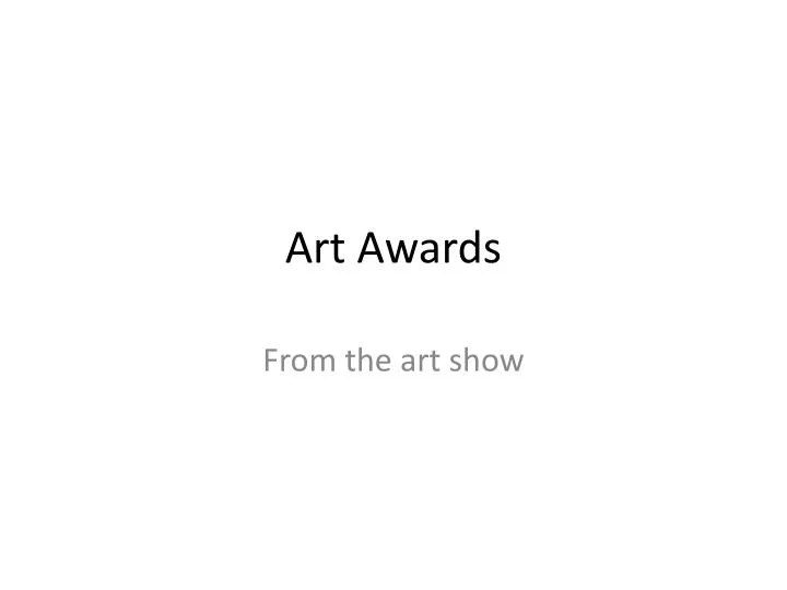 art awards