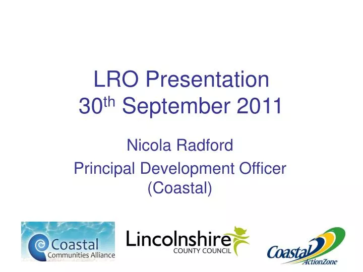 lro presentation 30 th september 2011