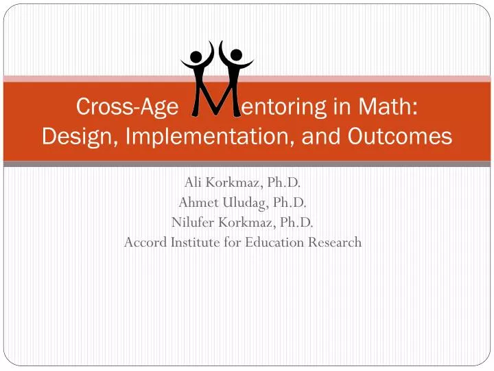 cross age entoring in math design implementation and outcomes
