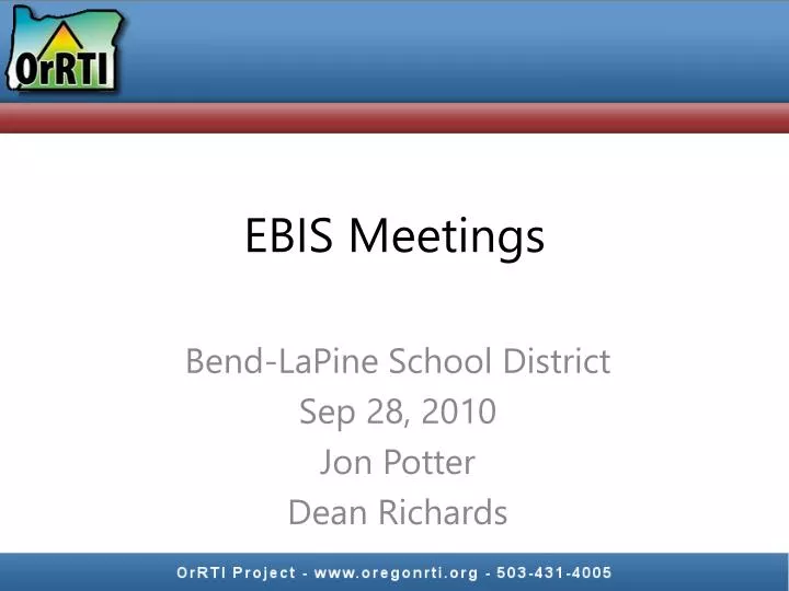 ebis meetings