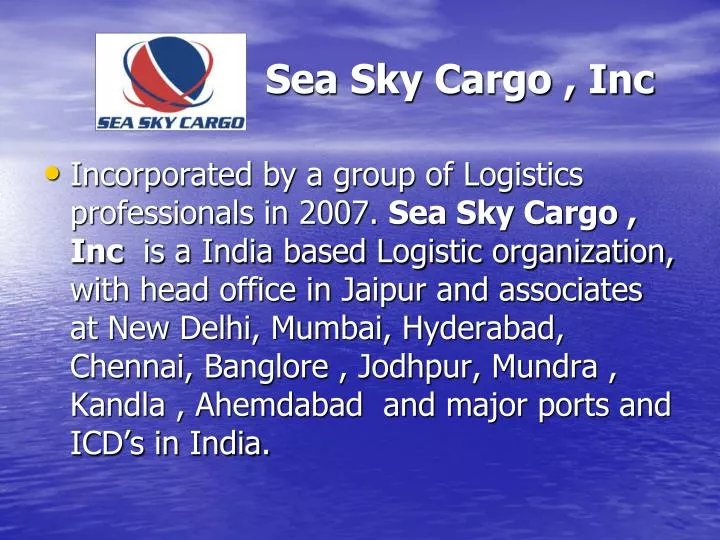 sea sky cargo inc