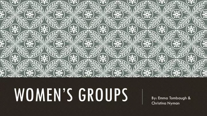 women s groups