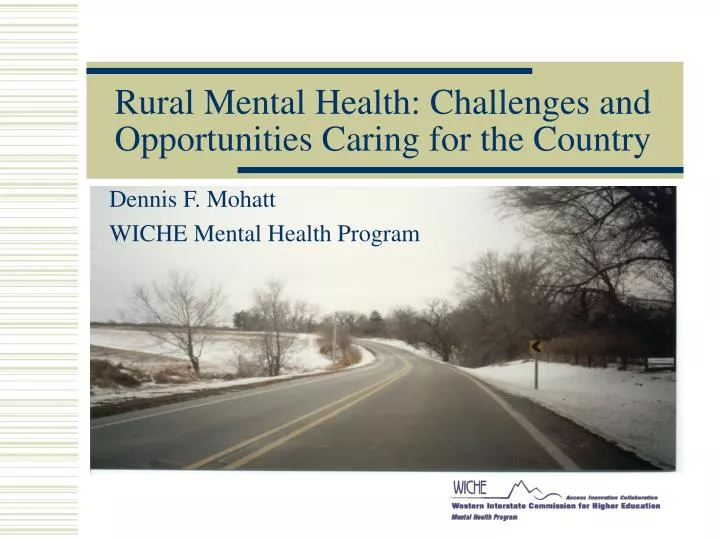 rural mental health challenges and opportunities caring for the country