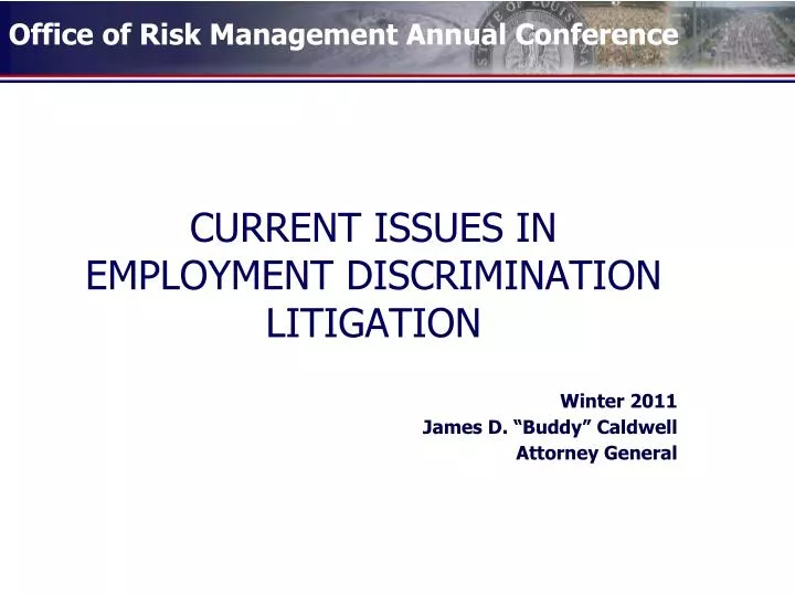 current issues in employment discrimination litigation