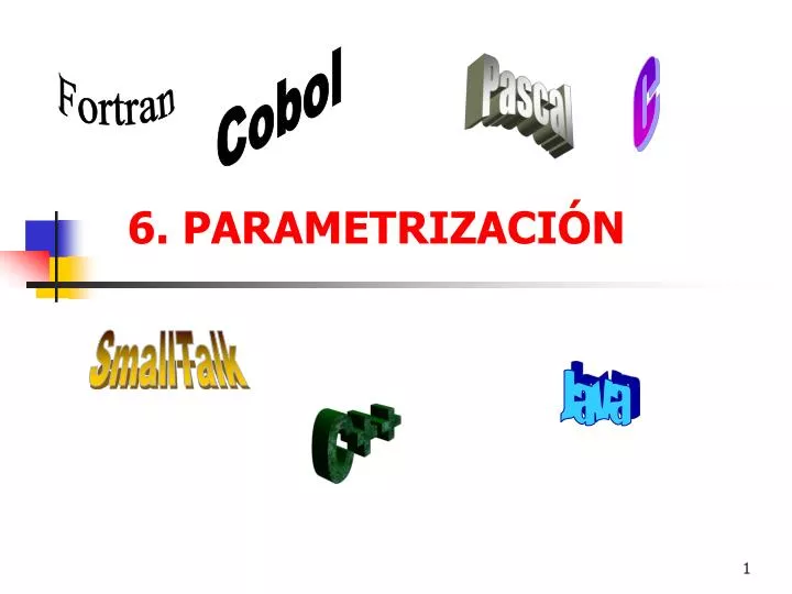 6 parametrizaci n