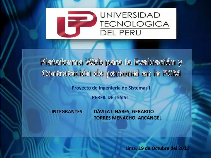 plataforma web para la evaluaci n y contrataci n de personal en la pcm