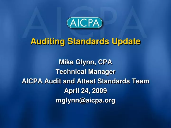 auditing standards update