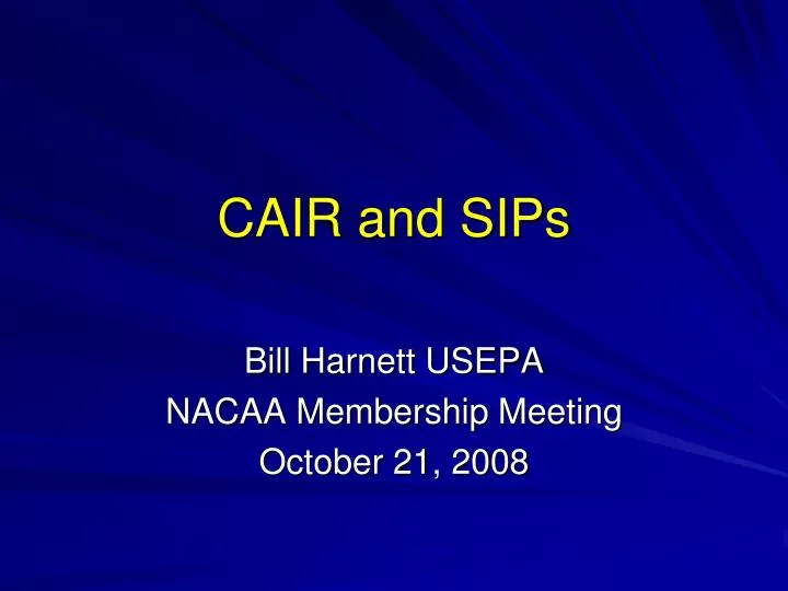 cair and sips