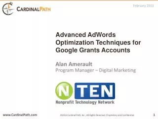 Advanced AdWords Optimization Techniques for Google Grants Accounts