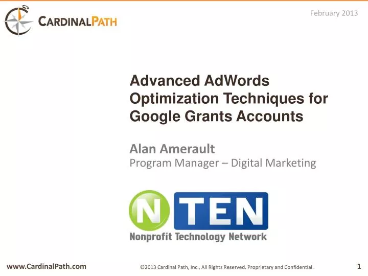 advanced adwords optimization techniques for google grants accounts