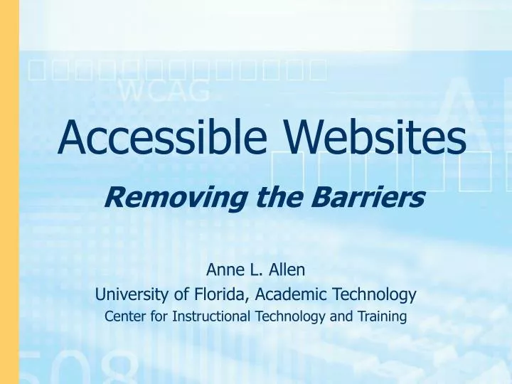 accessible websites removing the barriers