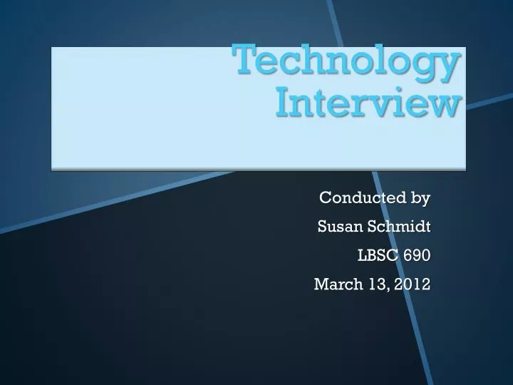 technology interview