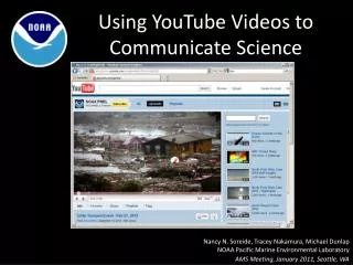 Using YouTube Videos to Communicate Science