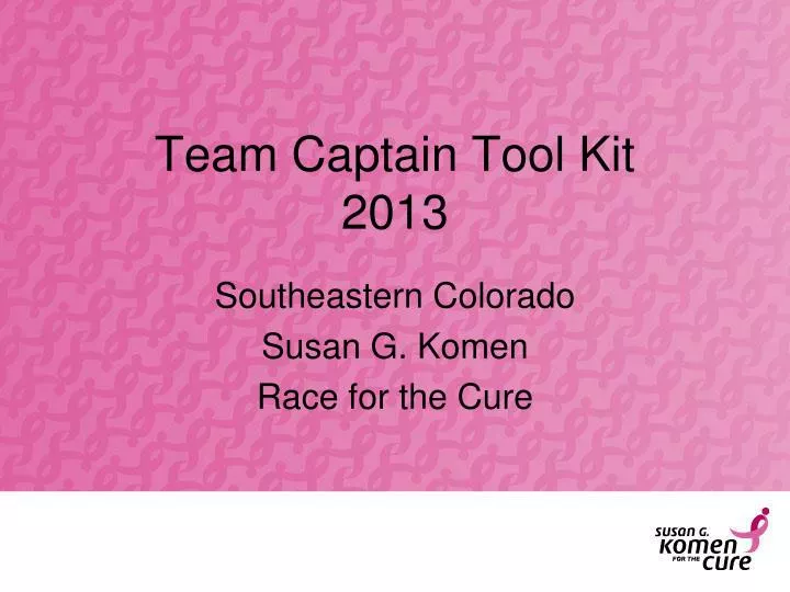 team captain tool kit 2013