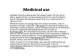Medicinal use - slide 1