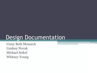 Design Documentation