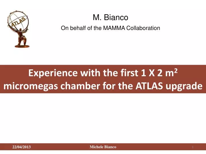 experience with the first 1 x 2 m 2 micromegas chamber for the atlas upgrade