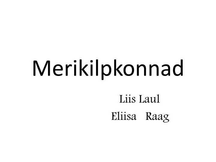 merikilpkonnad