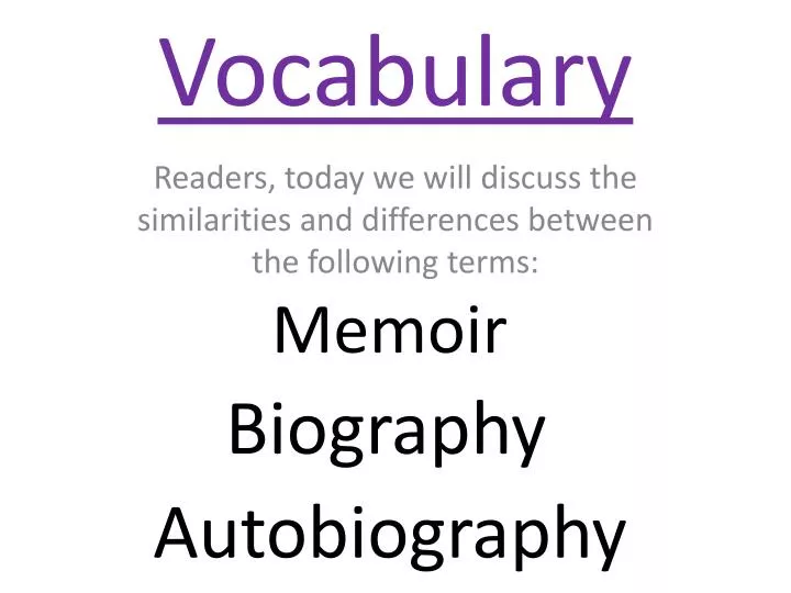 vocabulary