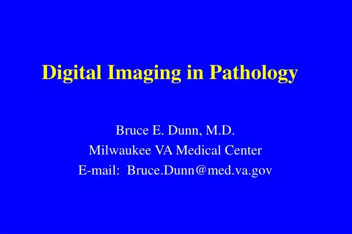 digital imaging in pathology