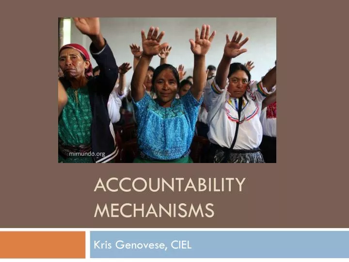 accountability mechanisms