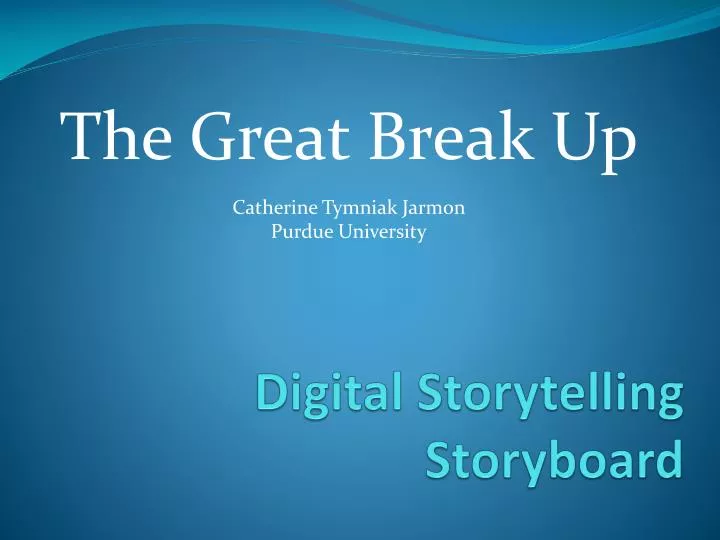 digital storytelling storyboard