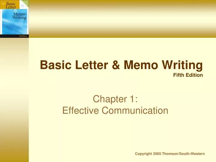 basic letter memo writing fifth edition