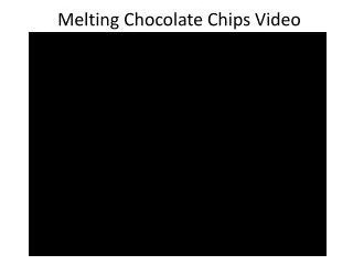 Melting Chocolate Chips Video