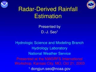Radar-Derived Rainfall Estimation