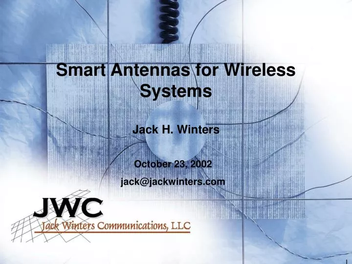 smart antennas for wireless systems