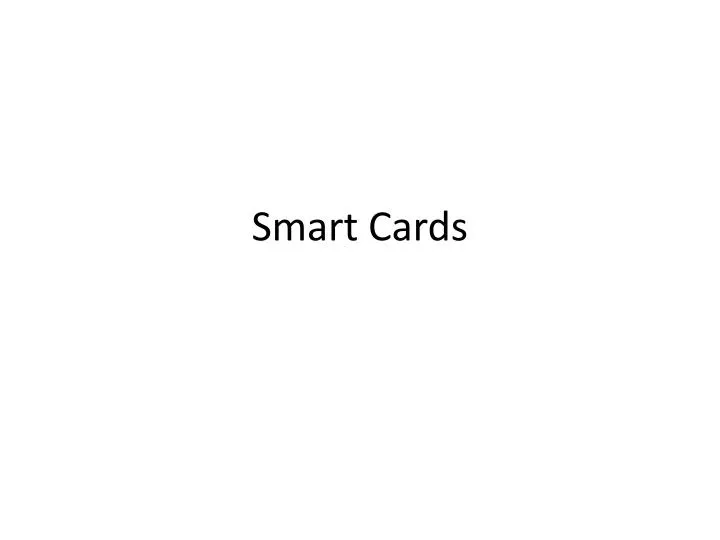 smart cards