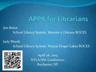 APPR for Librarians