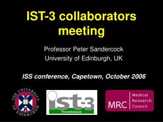 IST-3 collaborators meeting