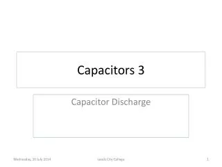 Capacitors 3