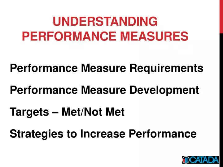 understanding performance measures