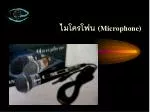 ไมโครโฟน (Microphone) - slide 1