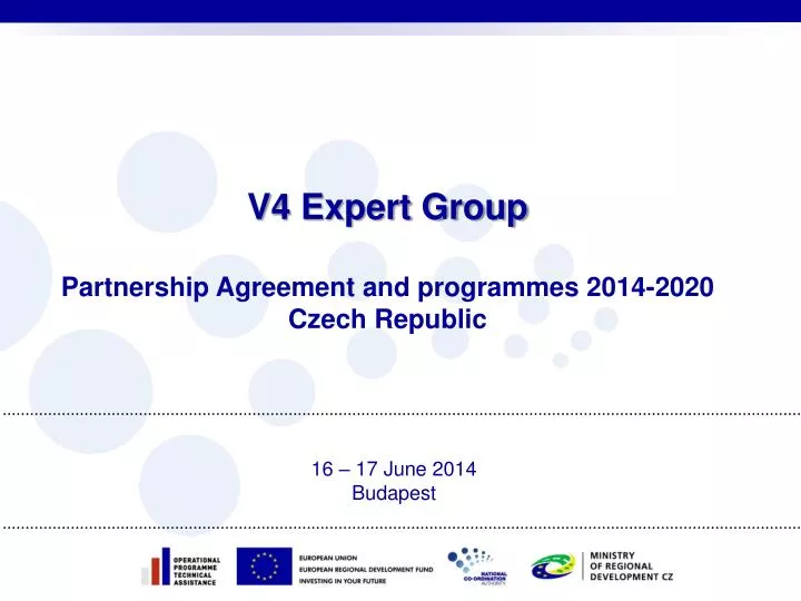 v4 expert group partnership agreement and programmes 2014 2020 czech republic