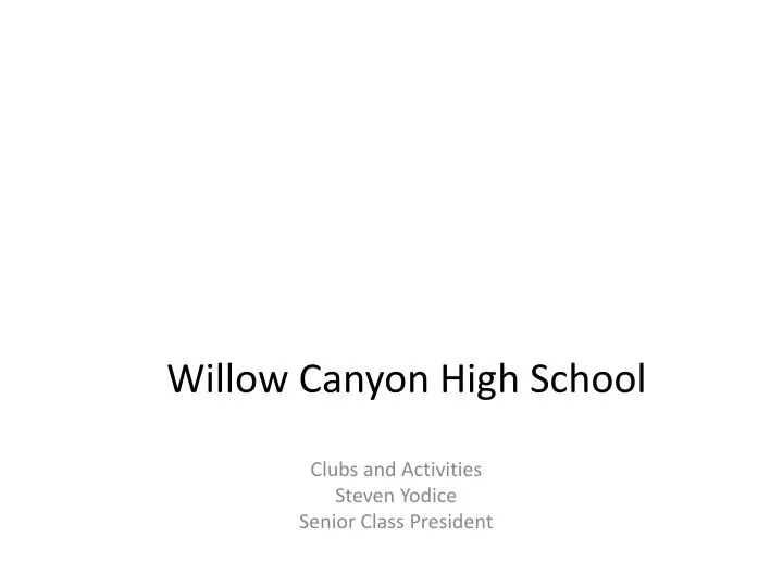 willow canyon high school