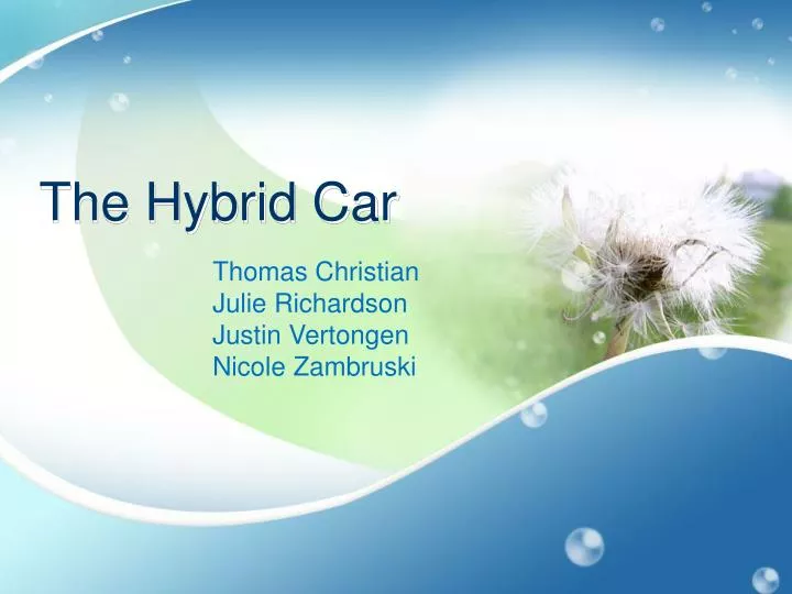 the hybrid car