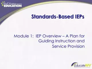 Standards-Based IEPs
