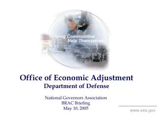 Office of Economic Adjustment Department of Defense