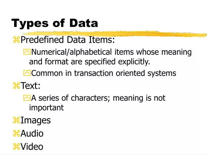 types of data